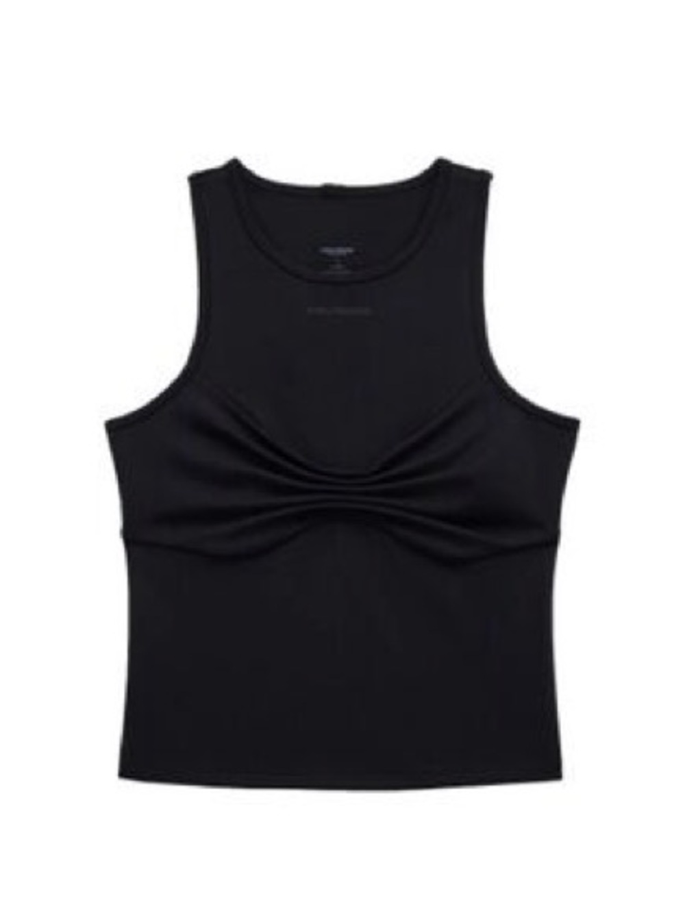 Girlfriend Collectice Black Sleeveless Twist-Front Tank Top